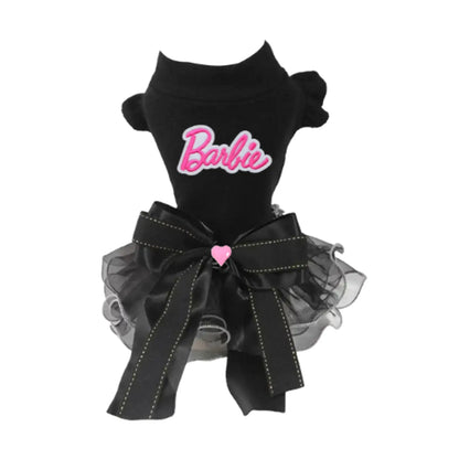 Bark Fifth Avenue Chic And Elegant Barbie Inspired Dog Dress Runway Ready With Round Neck Big Bow Knot And Ruffles - Animals & Pet Supplies > Pet Supplies > Pet Apparel > Pet Dresses Dog