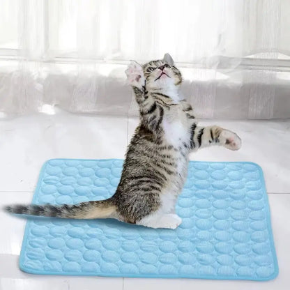 Excel Pets Cool And Comfy Sofa Cooling Pet Pad For Small Dogs And Cats Ideal For Summer Comfort And Sleep - Animals & Pet Supplies > Pet Supplies > Pet Beds > Cooling Beds cat