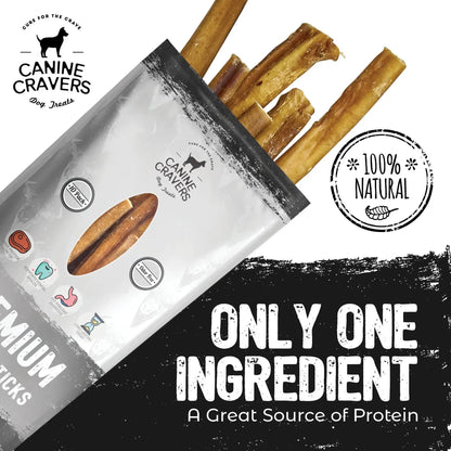 Pure Pals Canine Cravers Premium Odor Free Beef Bully Sticks Gourmet Thick Prime Cut For Dogs - Animals & Pet Supplies > Pet Supplies > Dog Supplies > Dog Treats Dog Treats