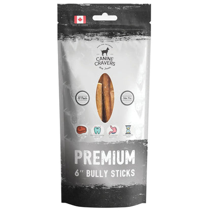 Pure Pals Canine Cravers Premium Odor Free Beef Bully Sticks Gourmet Thick Prime Cut For Dogs - Animals & Pet Supplies > Pet Supplies > Dog Supplies > Dog Treats Dog Treats