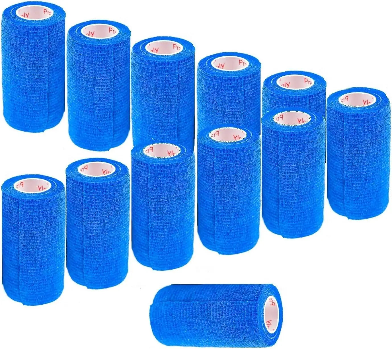 Prairie Horse Supply Bulk Pack 4 Inch Veterinary Wrap Tape Prairie Horse Self Adhesive Vet Wrap With Colorful Designs 5 Yard Roll - Animals & Pet Supplies > Pet Supplies > Pet Medical Tape & Bandages Equine