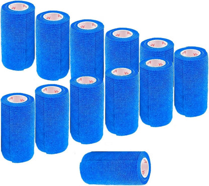 Prairie Horse Supply Bulk Pack 4 Inch Veterinary Wrap Tape Prairie Horse Self Adhesive Vet Wrap With Colorful Designs 5 Yard Roll - Animals & Pet Supplies > Pet Supplies > Pet Medical Tape & Bandages Equine