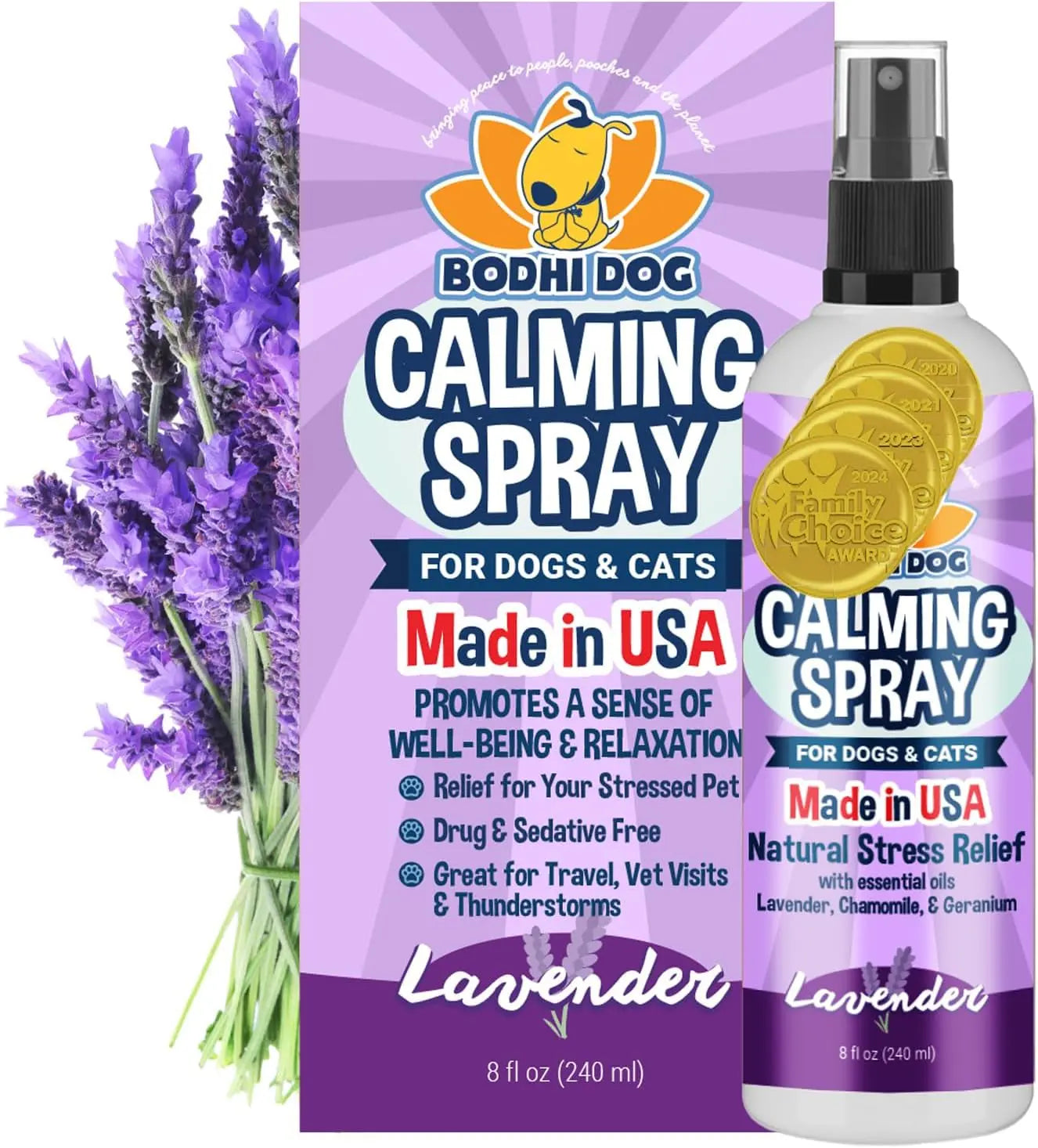 Bodhi Dog Natural Dog Cologne - Refreshing Baby Powder Scented Deodorizing Spray & Conditioner for Dogs and Cats - Safe, Gentle Formula for All Pets - 4 Fl Oz Made in USA Bodhi Dog