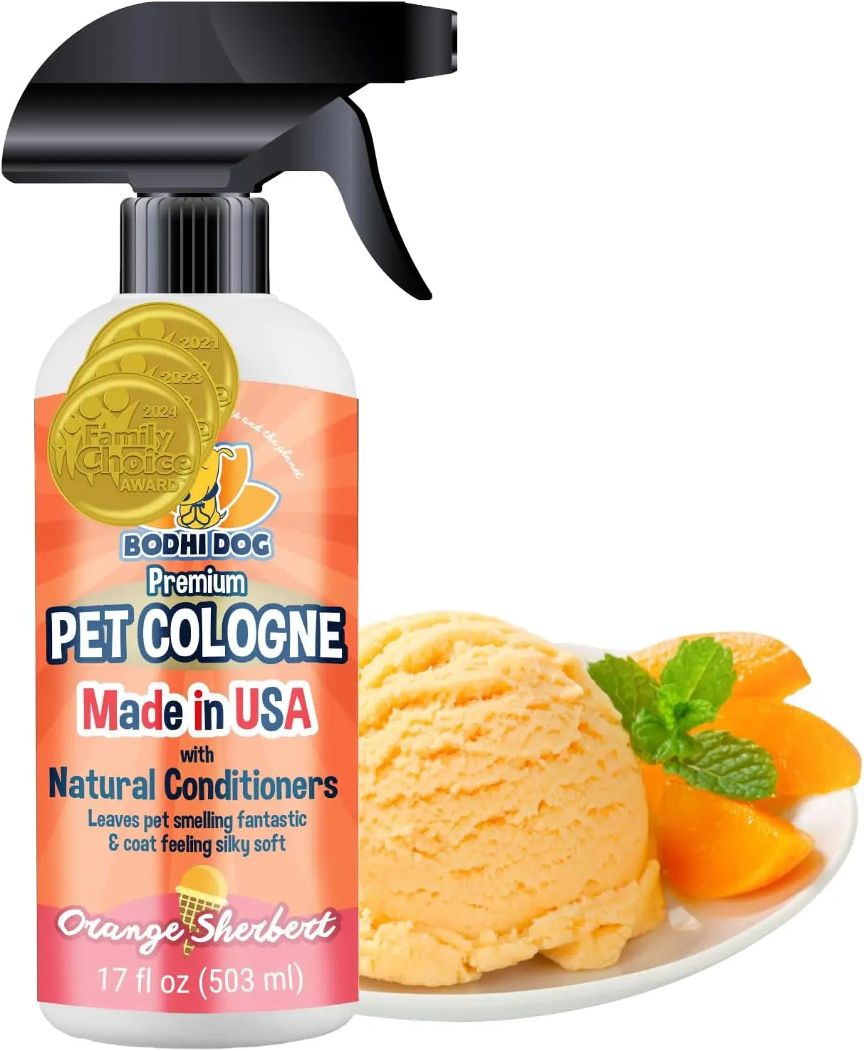 Bodhi Dog Natural Dog Cologne - Refreshing Baby Powder Scented Deodorizing Spray & Conditioner for Dogs and Cats - Safe, Gentle Formula for All Pets - 4 Fl Oz Made in USA Bodhi Dog