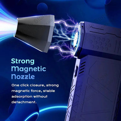 caer Caer Mini Turbo Jet Fan Electric Air Duster With 3 Speed Settings And 130000 RPM For Efficient Car And Computer Cleaning - Animals & Pet Supplies > Pet Supplies