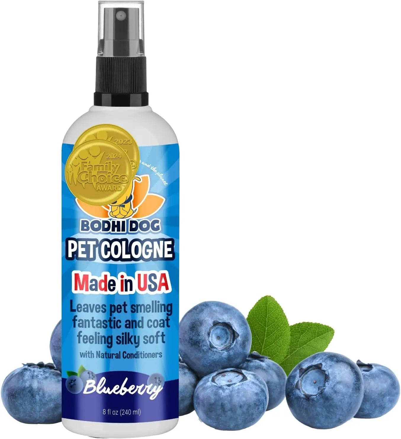 Bodhi Dog Natural Dog Cologne - Refreshing Baby Powder Scented Deodorizing Spray & Conditioner for Dogs and Cats - Safe, Gentle Formula for All Pets - 4 Fl Oz Made in USA Bodhi Dog