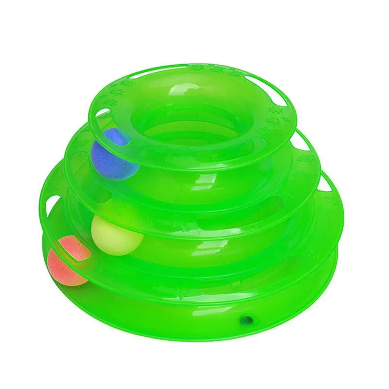 Interactive Cat Ball Tower Tracks Toy - Fun And Engaging Playtime For Your Feline Friend Dog Hugs Cat