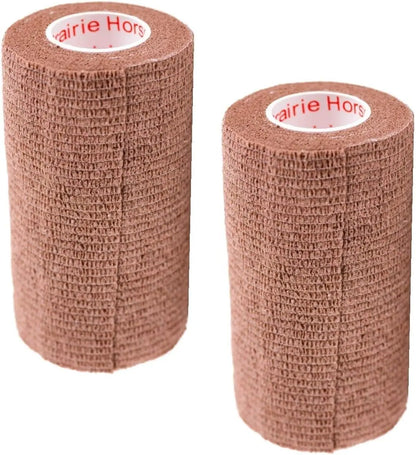 Prairie Horse Supply Bulk Pack 4 Inch Veterinary Wrap Tape Prairie Horse Self Adhesive Vet Wrap With Colorful Designs 5 Yard Roll - Animals & Pet Supplies > Pet Supplies > Pet Medical Tape & Bandages Equine