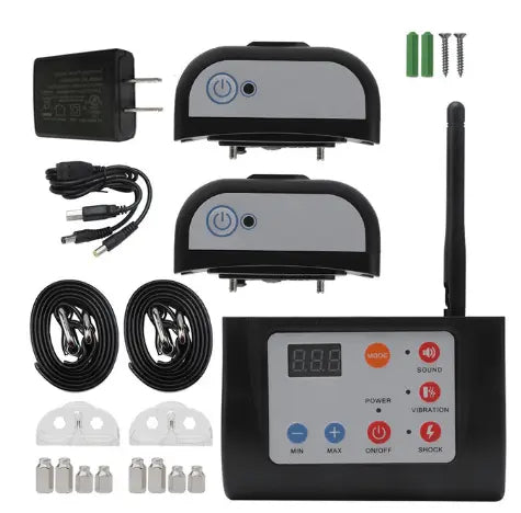 Wireless PetSafe Containment System with multi-mode training collars and accessories for pet boundary training