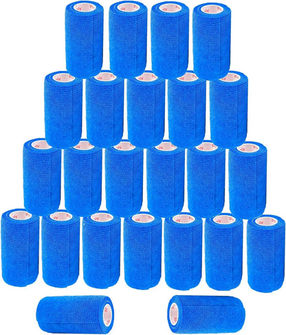 Prairie Horse Supply Bulk Pack 4 Inch Veterinary Wrap Tape Prairie Horse Self Adhesive Vet Wrap With Colorful Designs 5 Yard Roll - Animals & Pet Supplies > Pet Supplies > Pet Medical Tape & Bandages Equine