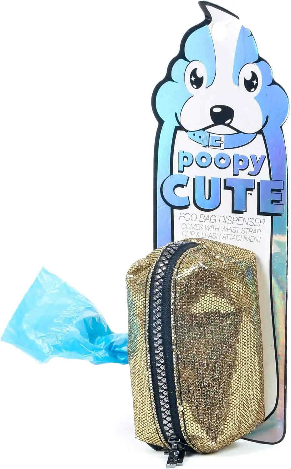 poopyCUTE Poopycute Checkered Dog Poop Bag Dispenser And Treat Pouch By Fydelity PoopyCUTE On The Go Pet Accessory - Animals & Pet Supplies > Pet Supplies > Pet Waste Bag Dispensers & Holders Dog
