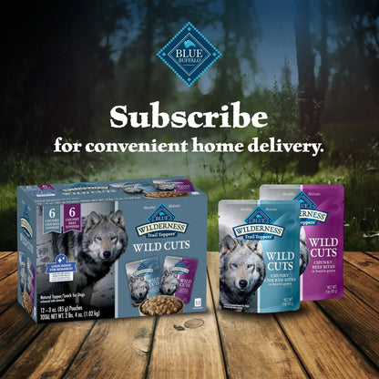Blue Buffalo Blue Buffalo Wilderness Wild Cuts Wet Dog Food Toppers Grain Free Real Chicken Or Beef For Dogs - Animals & Pet Supplies > Pet Supplies > Dog Supplies > Dog Food > Non-Prescription Dog Food Dog