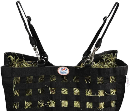 Paris Tack Premium Slow Feed Horse Hay Bag Holds 2 To 3 Flakes With 1.75 Inch Square Openings For Timothy Orchard Alfalfa - Sporting Goods > Outdoor Recreation > Equestrian > Horse Care > Horse Feed Equine