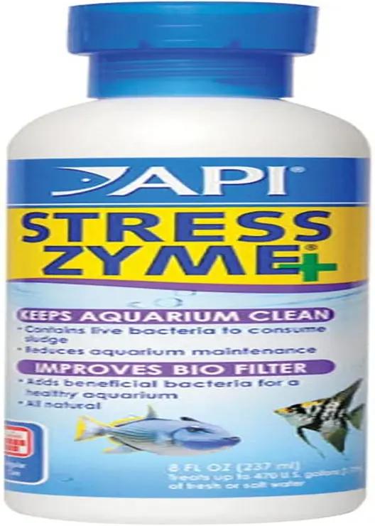 Mars Fishcare API Stress Zyme Aquarium Cleaning Solution 16 Oz Bottle Keeps Tank Crystal Clear and Fish Healthy - Animals & Pet Supplies > Pet Supplies > Fish & Aquatic Supplies > Aquarium Water Treatments > Water Conditioners