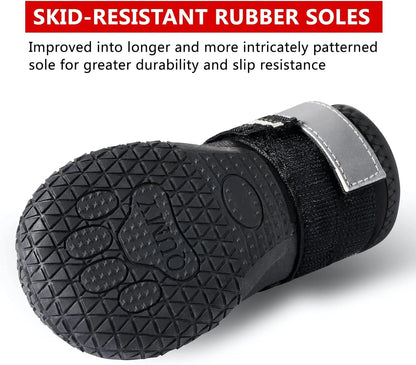 QUMY QUMY Large Dog Shoes All Season Boots For Paws Durable Paw Protectors For Hot Pavement And Trails - Animals & Pet Supplies > Pet Supplies > Pet Apparel > Pet Shoes Dog