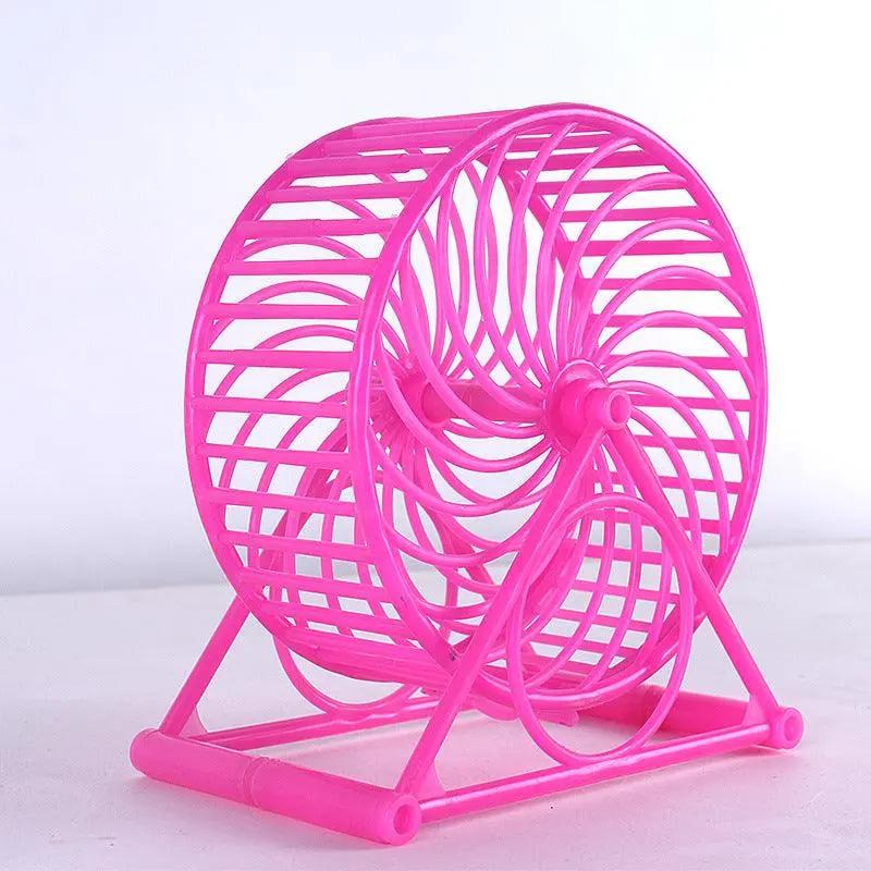 Dog Hugs Cat Hamster Fitness Roller Ball With Stand For Exercise And Entertainment Durable PVC Wheel - Small Pet