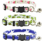 xpangle Triple Pack Adjustable Breakaway Cat Collars With Bells For Safe Comfortable Active Cats In Colorful Styles - Animals & Pet Supplies > Pet Supplies > Pet Collars & Harnesses > Breakaway & Safety Collars cat