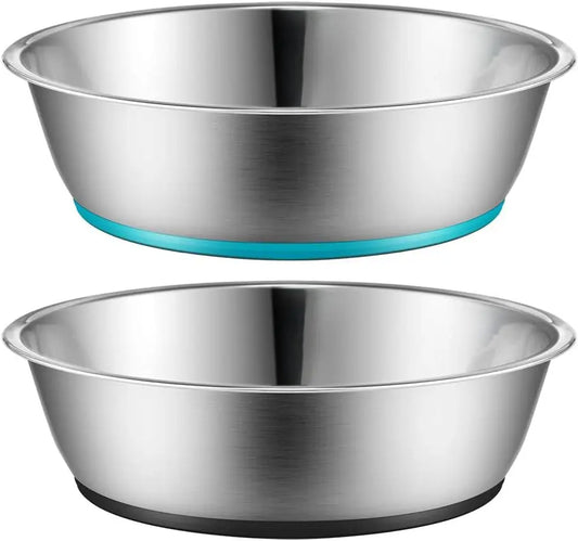 PEGGY11 Lightweight Stainless Steel Cat Bowls - 3 Cup, 2 Pack FUTONG