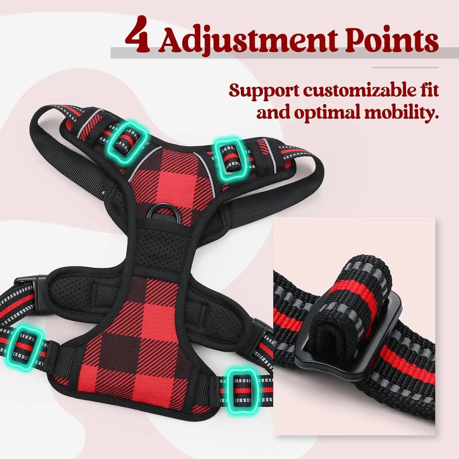 Rabbitgoo Dog Harness No Pull with 2 Leash Clips GLOBEGOU CO.,LTD
