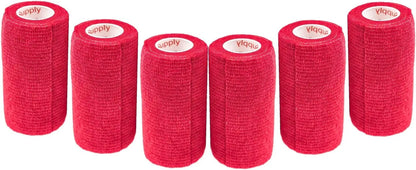 Prairie Horse Supply Bulk Pack 4 Inch Veterinary Wrap Tape Prairie Horse Self Adhesive Vet Wrap With Colorful Designs 5 Yard Roll - Animals & Pet Supplies > Pet Supplies > Pet Medical Tape & Bandages Equine