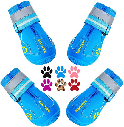 QUMY QUMY Large Dog Shoes All Season Boots For Paws Durable Paw Protectors For Hot Pavement And Trails - Animals & Pet Supplies > Pet Supplies > Pet Apparel > Pet Shoes Dog