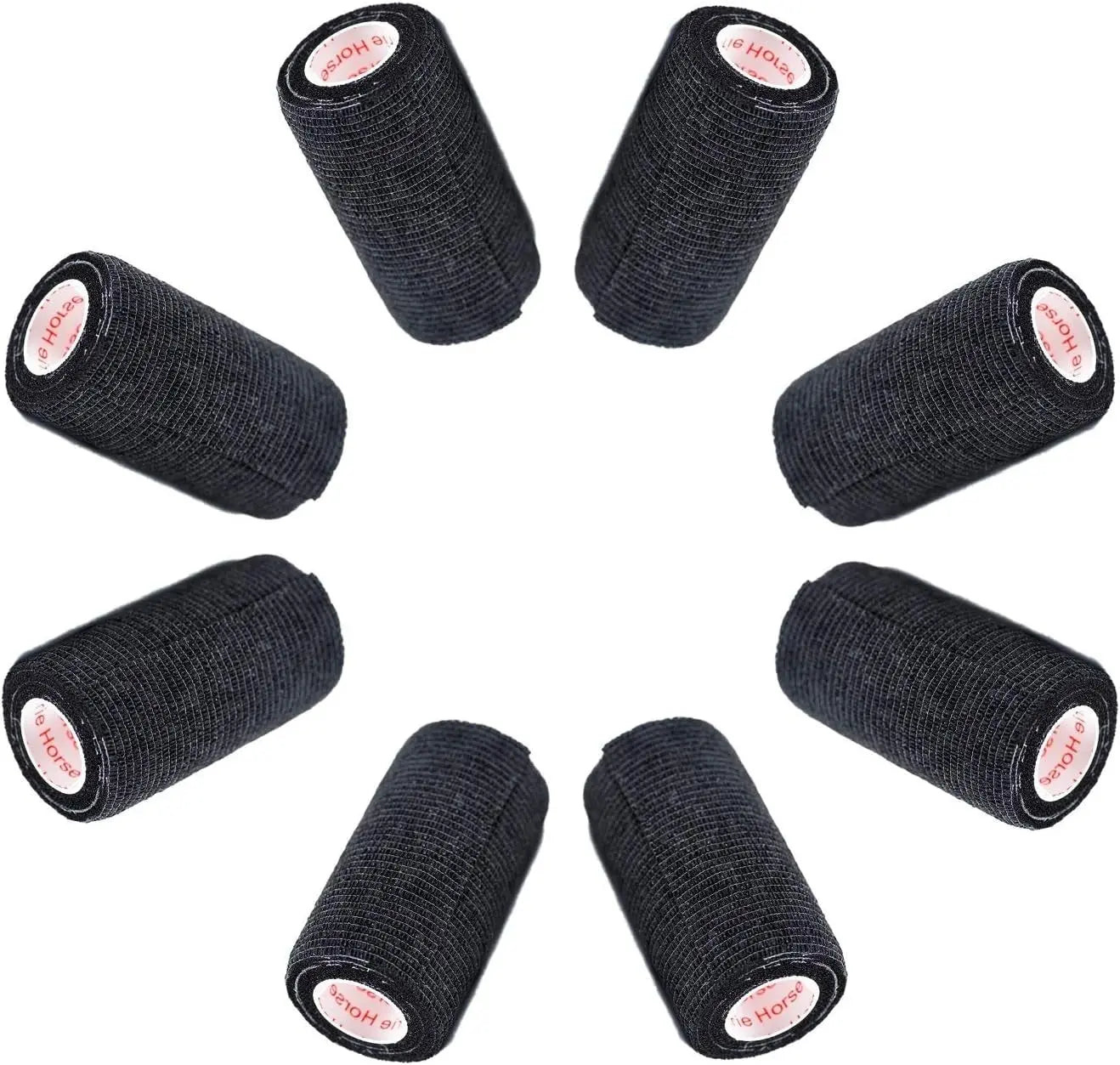 Prairie Horse Supply Bulk Pack 4 Inch Veterinary Wrap Tape Prairie Horse Self Adhesive Vet Wrap With Colorful Designs 5 Yard Roll - Animals & Pet Supplies > Pet Supplies > Pet Medical Tape & Bandages Equine