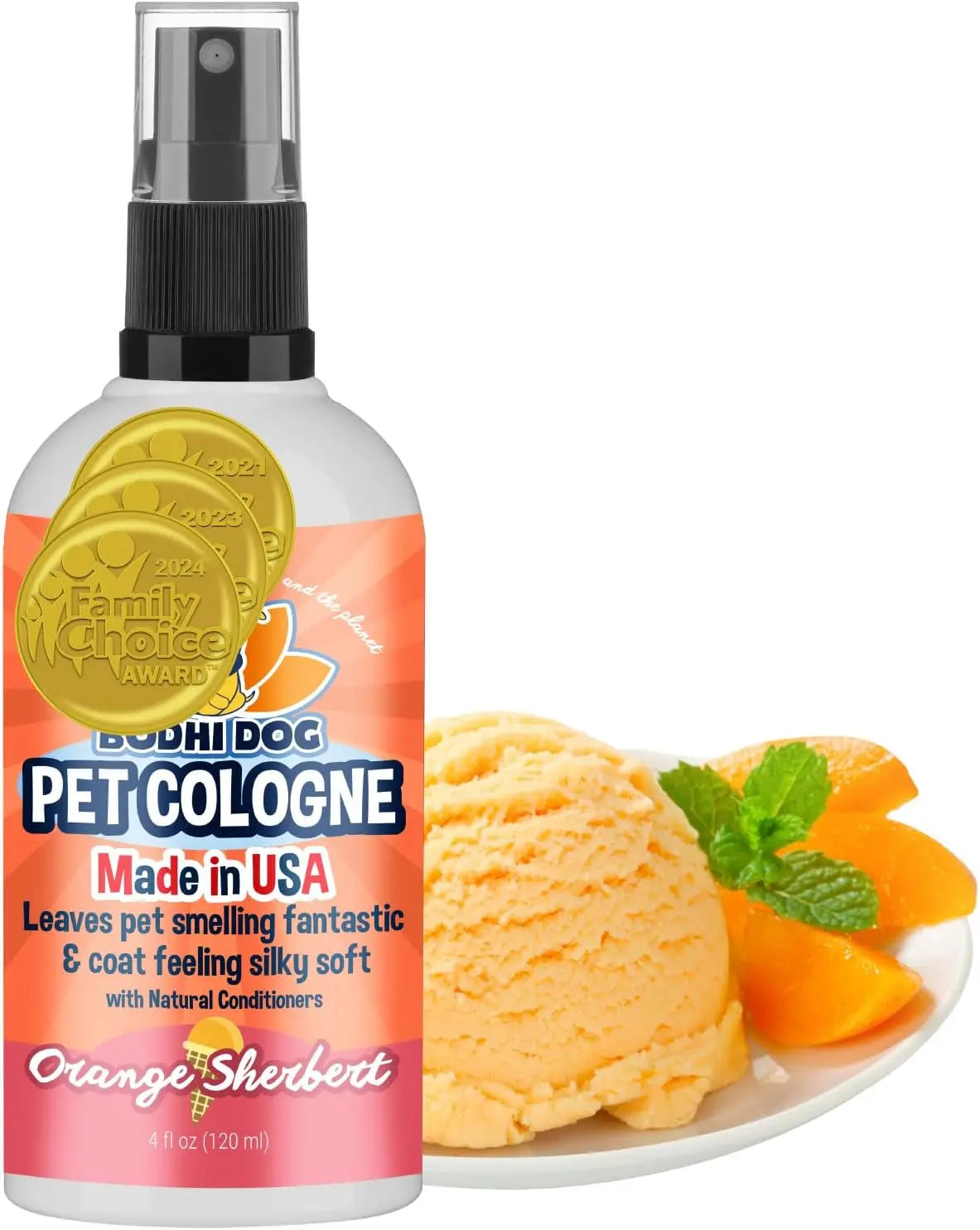 Bodhi Dog Natural Dog Cologne - Refreshing Baby Powder Scented Deodorizing Spray & Conditioner for Dogs and Cats - Safe, Gentle Formula for All Pets - 4 Fl Oz Made in USA Bodhi Dog