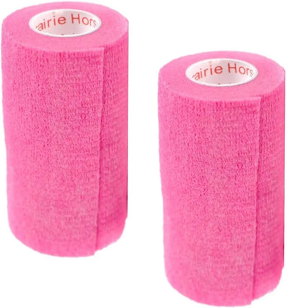 Prairie Horse Supply Bulk Pack 4 Inch Veterinary Wrap Tape Prairie Horse Self Adhesive Vet Wrap With Colorful Designs 5 Yard Roll - Animals & Pet Supplies > Pet Supplies > Pet Medical Tape & Bandages Equine