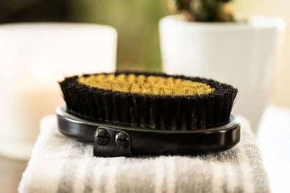 Happy Sol HAPPY SOL Copper Body Brush Revitalize Skin Improve Circulation And Radiant Glow With Ion Charged Copper Bristles - Sporting Goods > Outdoor Recreation > Equestrian > Horse Care > Horse Grooming > Horse Grooming Combs, Brushes & Mitts Equine