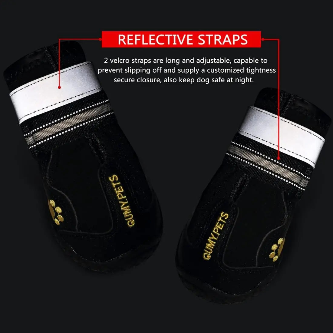 Ultimate QUMY Dog Shoes for Large Breeds - Durable, Water-Resistant Boots & Paw Protectors for Year-Round Adventures and Indoor Comfort QUMY