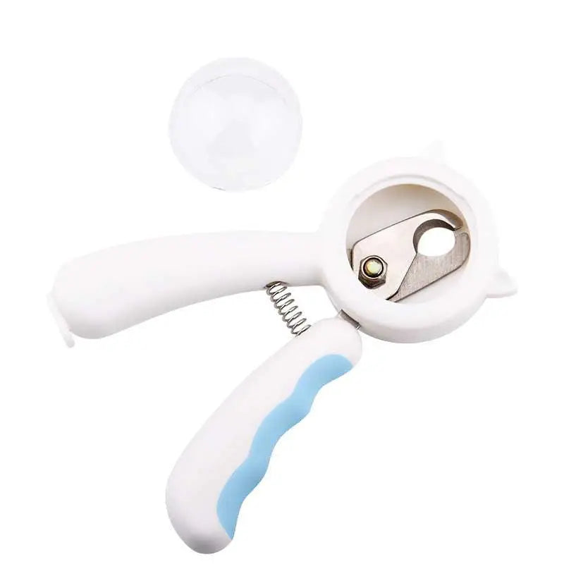 PawPerfect Nail Trimmer with transparent cover and ergonomic grip for safe pet nail grooming