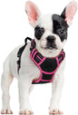 GLOBEGOU CO.,LTD Rabbitgoo Large Dog Harness No Pull Adjustable Soft Padded Vest Reflective Oxford Material Red Plaid Dual Leash Clips - Animals & Pet Supplies > Pet Supplies > Pet Collars & Harnesses Dog