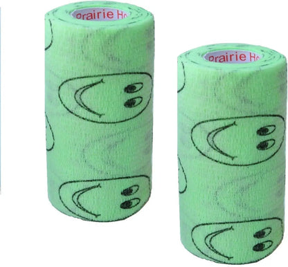 Prairie Horse Supply Bulk Pack 4 Inch Veterinary Wrap Tape Prairie Horse Self Adhesive Vet Wrap With Colorful Designs 5 Yard Roll - Animals & Pet Supplies > Pet Supplies > Pet Medical Tape & Bandages Equine