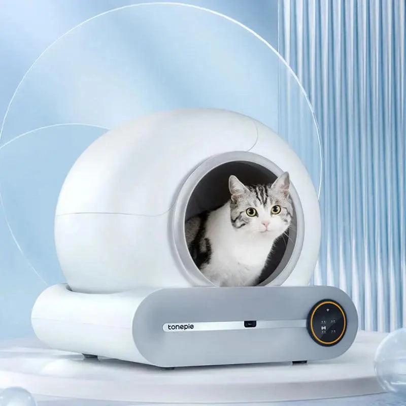 Self Cleaning Cat Litter Box, Ultra-Safe Protection Automatic Cat Litter Box, APP Control/Lower Entry/Large Capacity Does not apply