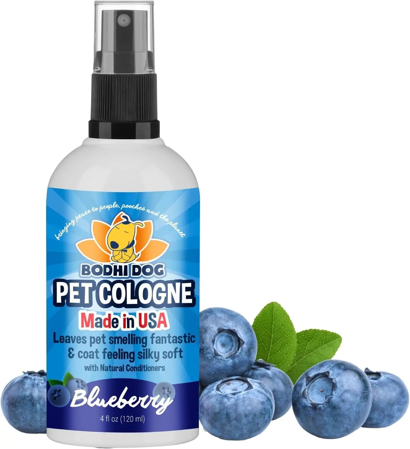 Bodhi Dog Natural Dog Cologne - Refreshing Baby Powder Scented Deodorizing Spray & Conditioner for Dogs and Cats - Safe, Gentle Formula for All Pets - 4 Fl Oz Made in USA Bodhi Dog
