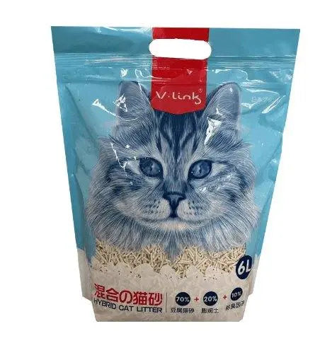 6L Activated Charcoal Tofu Litter With Natural Deodorizing Power Dog Hugs Cat