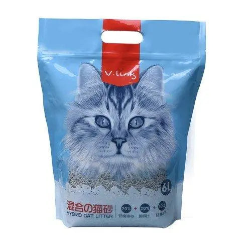 6L Activated Charcoal Tofu Litter With Natural Deodorizing Power Dog Hugs Cat