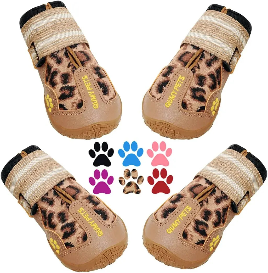Ultimate QUMY Dog Shoes for Large Breeds - Durable, Water-Resistant Boots & Paw Protectors for Year-Round Adventures and Indoor Comfort QUMY