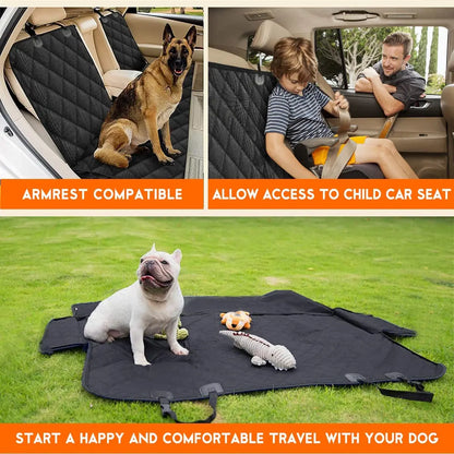 Excel Pets Waterproof Dog Car Seat Cover Universal 53 Inch Long by 47 Inch Wide Back Seat Protector for Cars Trucks SUVs - Animals & Pet Supplies > Pet Supplies > Vehicle Pet Barriers > Backseat Barriers Dog