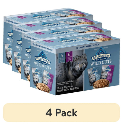 Blue Buffalo Blue Buffalo Wilderness Wild Cuts Wet Dog Food Toppers Grain Free Real Chicken Or Beef For Dogs - Animals & Pet Supplies > Pet Supplies > Dog Supplies > Dog Food > Non-Prescription Dog Food Dog