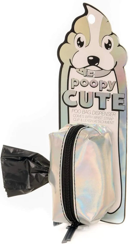 poopyCUTE Poopycute Checkered Dog Poop Bag Dispenser And Treat Pouch By Fydelity PoopyCUTE On The Go Pet Accessory - Animals & Pet Supplies > Pet Supplies > Pet Waste Bag Dispensers & Holders Dog
