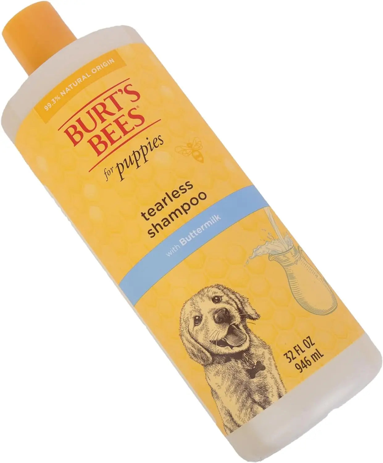 Tearless Puppy Shampoo with Buttermilk, 95% Natural Origin Formulas, Shampoo for Puppies - Gentle Dog and Puppy Shampoo Tear Free, Best Puppy Shampoo Tearless, 32 Oz Excel Pets