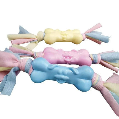 Dog Hugs Cat Molar Pawz Interactive Dog Bone Cotton Cloth Strips For Stress Relief And Teeth Cleaning - Animals & Pet Supplies > Pet Supplies > Dog Supplies > Dog Toys Dog Toys