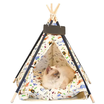 Stylish Pet Tent Hideaway for Cats, Dogs & Adventurous Naps Excel Pets