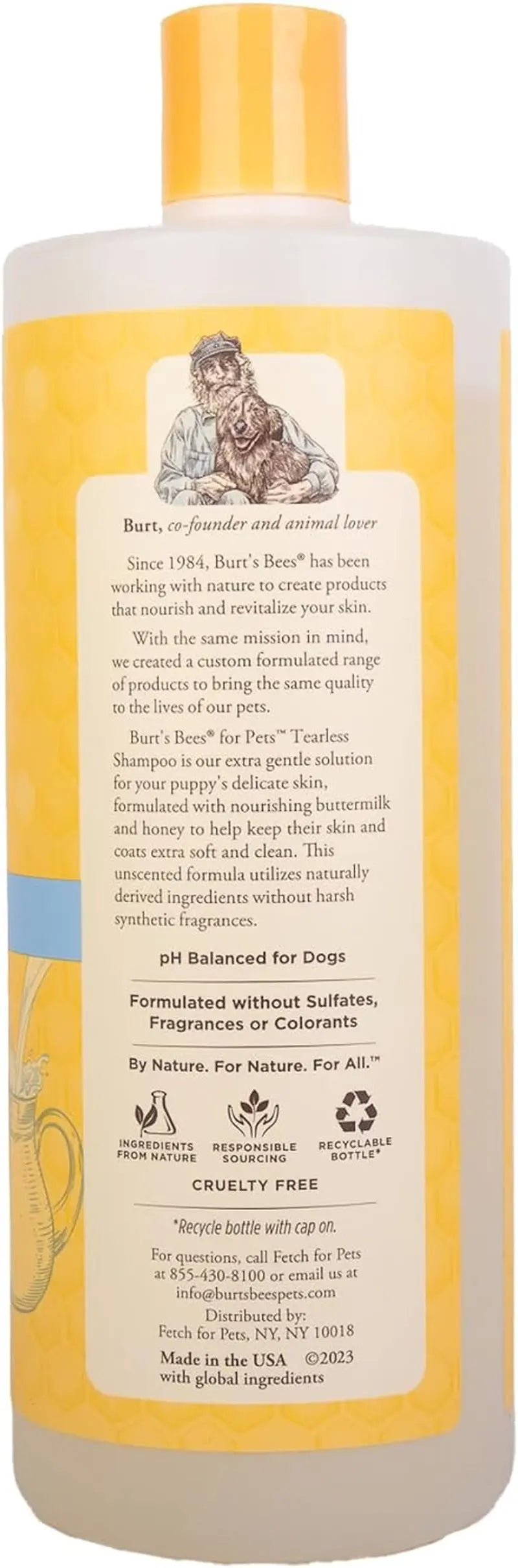 Tearless Puppy Shampoo with Buttermilk, 95% Natural Origin Formulas, Shampoo for Puppies - Gentle Dog and Puppy Shampoo Tear Free, Best Puppy Shampoo Tearless, 32 Oz Excel Pets