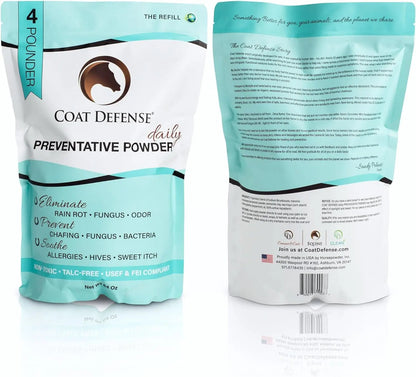 Horsepowder, Inc. Coat Defense Daily Powder For Horses Natural Waterless Grooming Powder To Clean Deodorize And Shine Coat Mane And Tail - Sporting Goods > Outdoor Recreation > Equestrian > Horse Care > Horse Grooming Equine