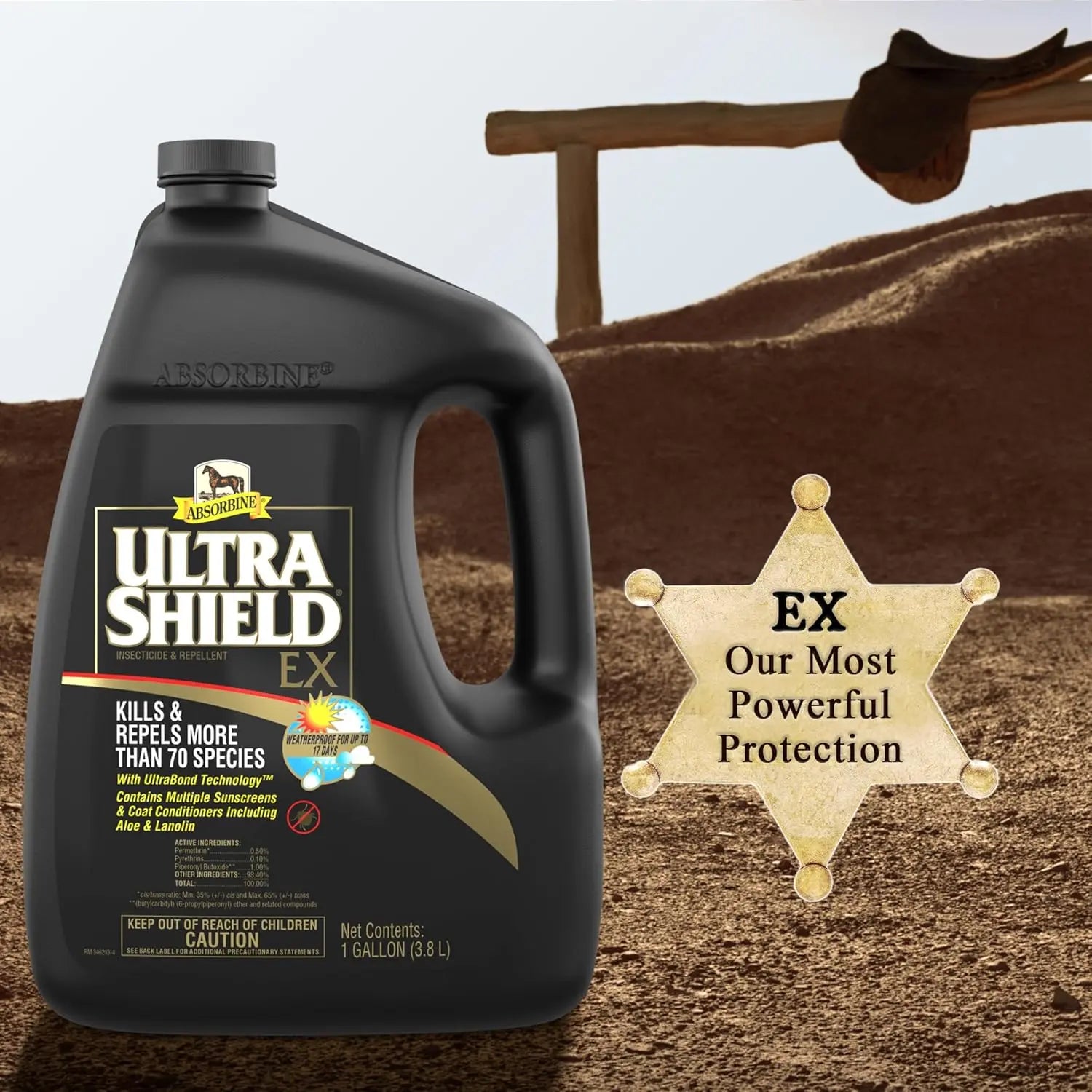 Absorbine UltraShield EX 128oz Insecticide: Advanced Fly, Mosquito, Tick, Flea, and Lice Control for Horses and Dogs W.F. YOUNG, INC.