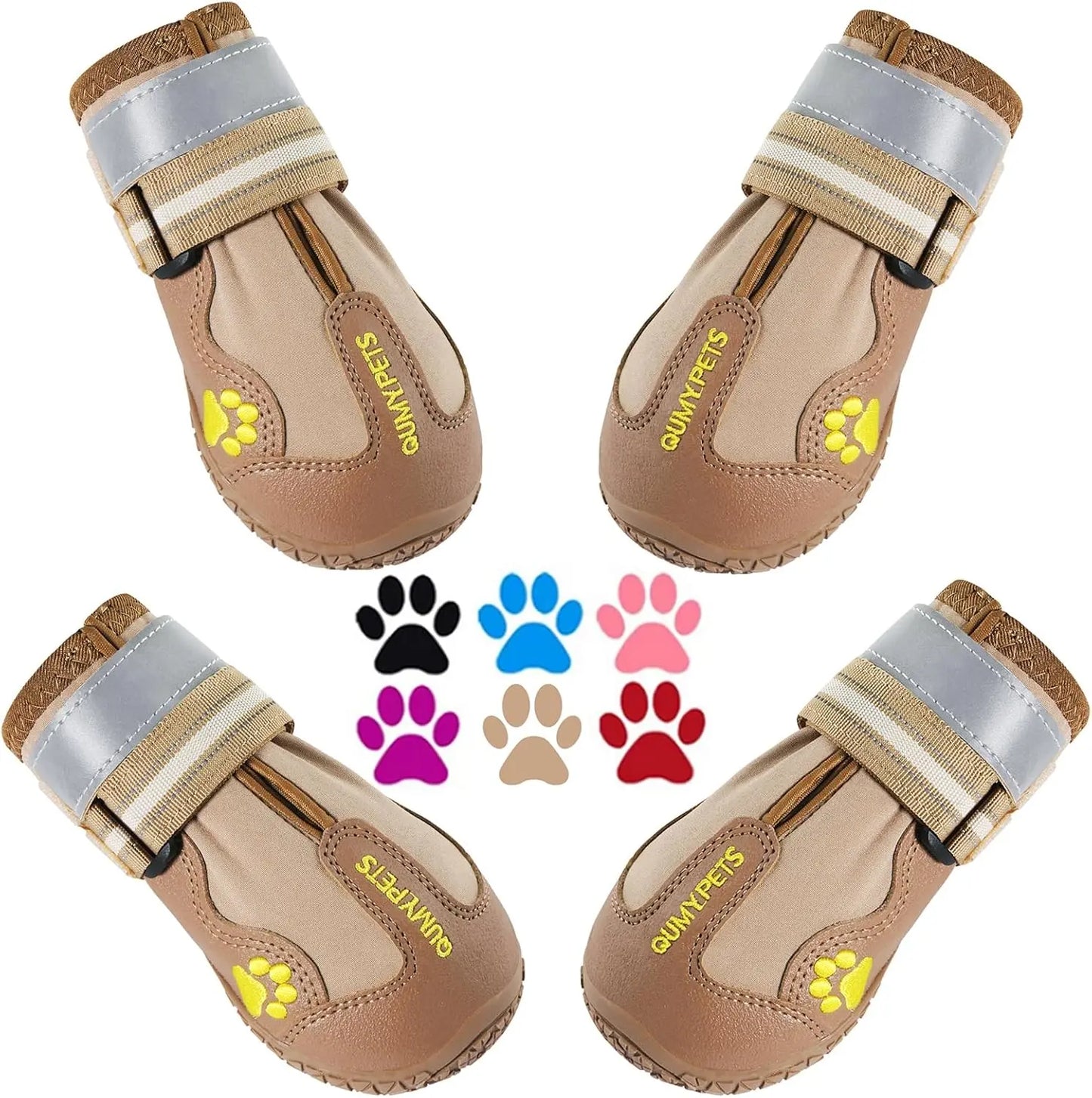 Ultimate QUMY Dog Shoes for Large Breeds - Durable, Water-Resistant Boots & Paw Protectors for Year-Round Adventures and Indoor Comfort QUMY