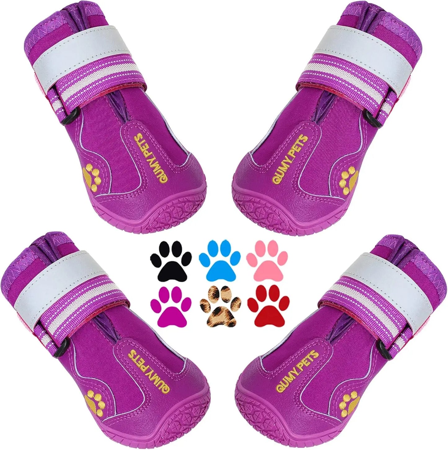 Ultimate QUMY Dog Shoes for Large Breeds - Durable, Water-Resistant Boots & Paw Protectors for Year-Round Adventures and Indoor Comfort QUMY
