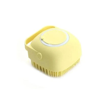 Does not apply Soft Silicone Pet Bathing Brush And Massager With Shampoo Dispenser For Easy Grooming And Skin Massage - Animals & Pet Supplies > Pet Supplies > Pet Grooming Supplies > Pet Combs & Brushes > Brushes Dog